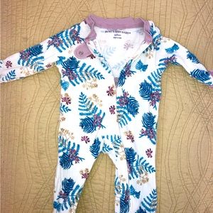 {Burts Bees} footed onesie